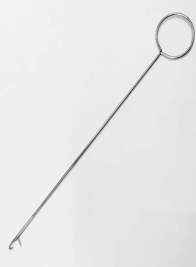 M Fabrics Sewing Loop Turner Hook with Latch, Silver - Image 1